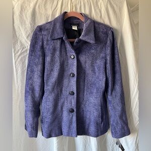 NWT Women's Vintage 90s Purple Textured Jacket